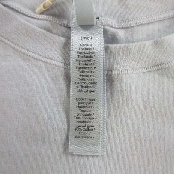 SKIMS Cotton Jersey T Shirt Womens Small Zen Blue Short Sleeve Casual Tee NWT - Picture 8 of 9